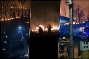 FORMIRAO SE VATRENI PRSTEN, ČOVEK GLEDA HOĆE LI MU ZAHVATITI KUĆU: Novi strašni snimci požara na Fruškoj gori (VIDEO, FOTO)