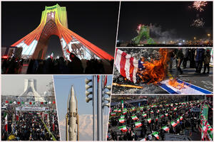 IRAN SLAVI 45. GODIŠNJICU REVOLUCIJE: Balističke rakete, paljenje zastava i uzvici "Smrt Americi" i "Smrt Izraelu" (FOTO, VIDEO)
