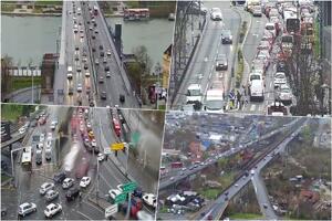 KOLAPS NA AUTOKOMANDI, KOLONA VOZILA I NA PANČEVCU: Kiša dodatno usporila saobraćaj! U ovim delovima Beograda najveća gužva (FOTO)
