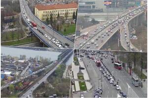 KOLAPS NA AUTO-PUTU, KRITIČNO NA MOSTOVIMA: Evo gde su jutros najveće gužve na beogradskim saobraćajnicama (FOTO)