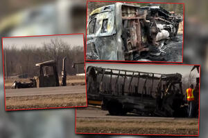 ŠKOLSKI AUTOBUS POTPUNO IZGOREO: Kamion naleteo na njega na auto-putu u Americi, stradalo troje dece i dvoje odraslih (VIDEO)