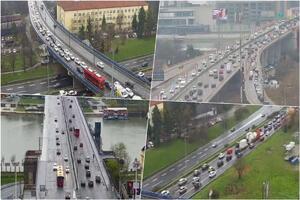 KRKLJANAC NA GAZELI I PLAVOM MOSTU Kolona i na auto-putu: Beograđani, izbegavajte ove delove grada (FOTO)