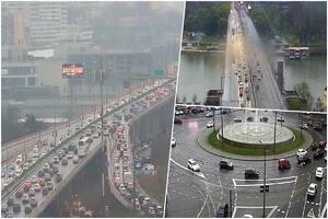 POPODNEVNI ŠPIC PLUS KIŠA: Stanje u saobraćaju u Beogradu - na ovim mestima vozila mile, birajte alternativne pravce (FOTO)