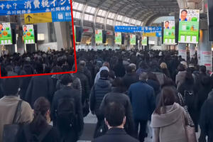 HIT SNIMAK SA ŽELEZNIČKE STANICE! Pogledajte kako Japanci idu na posao: Mreže gore, jedni korisnici fascinirani, a drugi UŽASNUTI