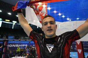 DA BUDEMO PONOSNI NA OVOG MOMKA! Drugo zlato za Srbiju na EP u MMA - Nemanja Blagojević je EVROPSKI ŠAMPION - surova dominacija!