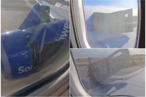 NOVA DRAMA BOINGOVOG AVIONA! Prilikom poletanja otpao poklopac motora i udario u krilo, putnici snimali paniku u letelici (VIDEO)