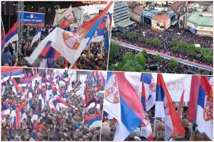 SKUP "SRPSKA TE ZOVE" U BANJALUCI: Hiljade građana stiglo na Trg Krajine, razvijena zastava RS duga 500 metara (VIDEO)