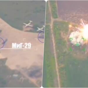 RUSI KASETNOM MUNICIJOM RAZNELI 3 UKRAJINSKA MiG-29: Prepad u vazduhoplovnoj
