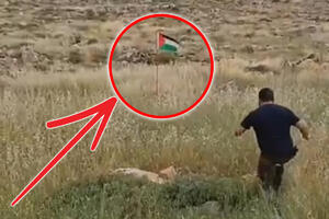 NEVIĐEN ŠOK NA ZAPADNOJ OBALI: Izraelac hteo da ukloni palestinsku zastavu, ali nije shvatio da je zapravo ZAGRIZAO MAMAC (VIDEO)