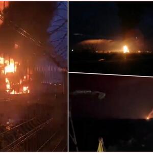 PRVI SNIMCI IZ RUSIJE: Eksplozije probudile stanovnike tri oblasti, vatra