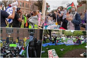 ŠIRE SE PROTESTI PROTIV RATA U GAZI: Studenti u SAD i Evropi blokirali univerzitete (VIDEO, FOTO)