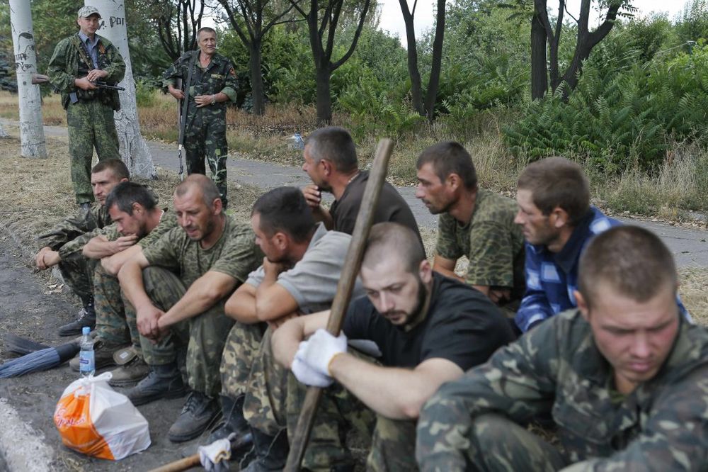 Zarobljeni ukrajinski vojnici, Foto Reuters
