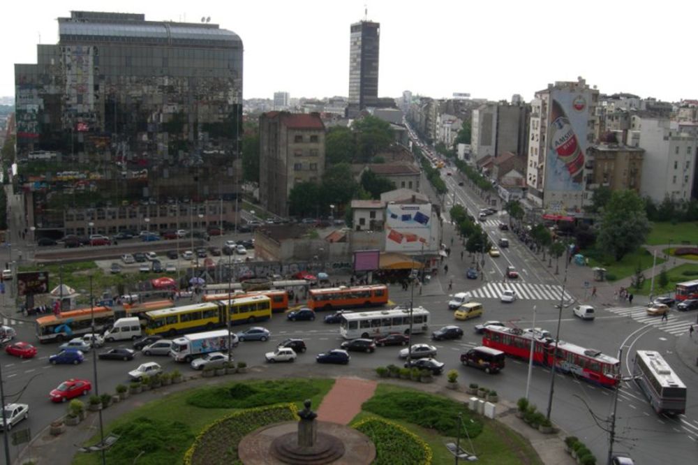 Prvomajski protest u centru Beograda