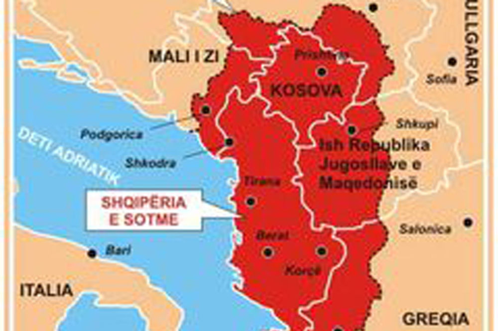 ISTORIČAR BEZ BLAMA: Zahteva od okolnih država da se odreknu teritorije u korist prirodne Albanije!