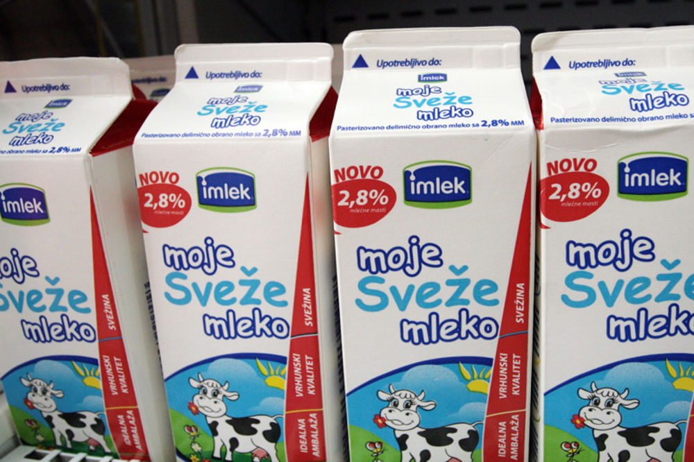 Imlekovo mleko skuplje do 2 dinara