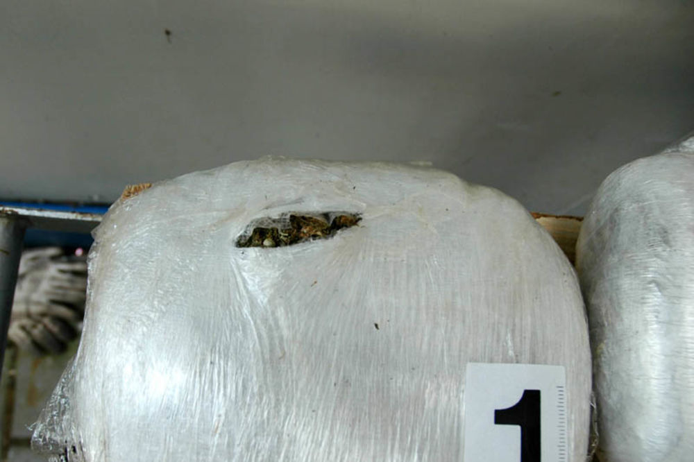 Poljak švercovao 16 kilograma skanka u rezervnom točku