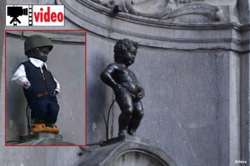 Brisel: Maneken Pis danas nosi šajkaču i opanke