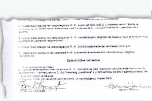 Ovo je sporazum Karadžić-Holbruk