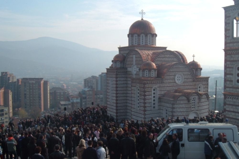 Vaskršnja liturgija u Kosovskoj Mitrovici
