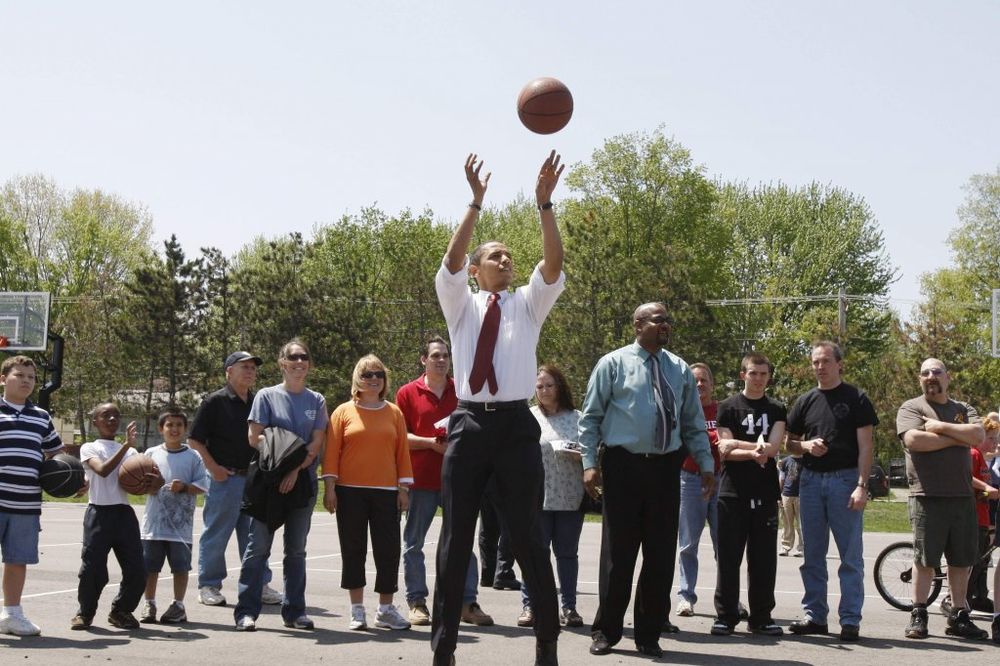 Obama igrao košarku s Džordžom Klunijem