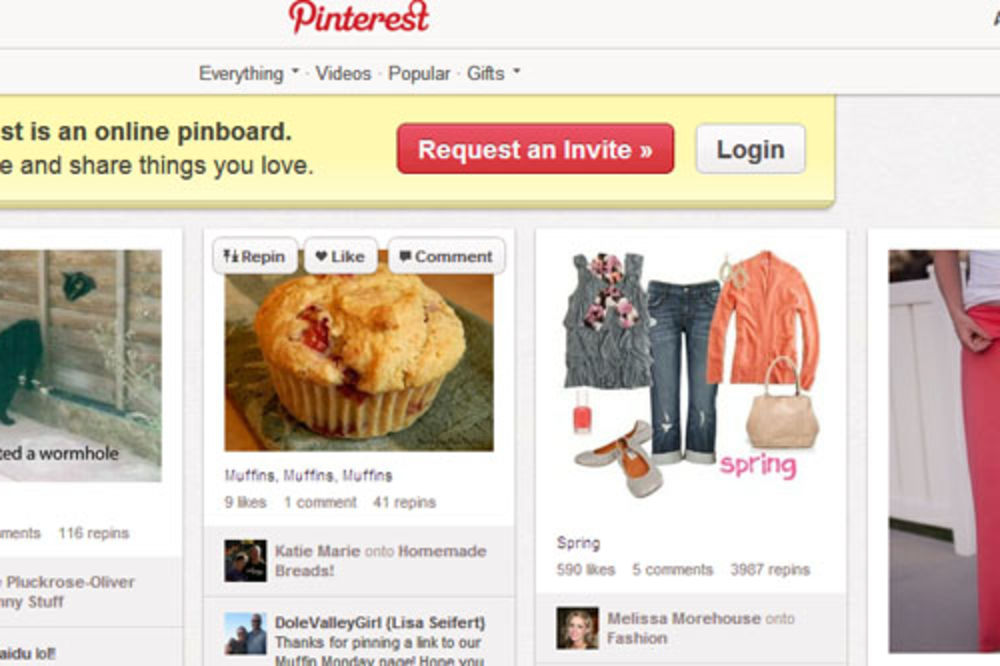 Pinterest se po vrednosti bliži Fejsbuku
