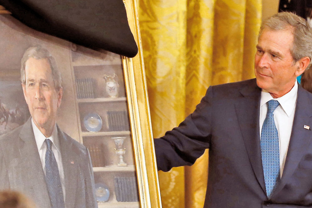 FALSIFIKATOR: Džordž Buš kopirao portrete sa Gugla