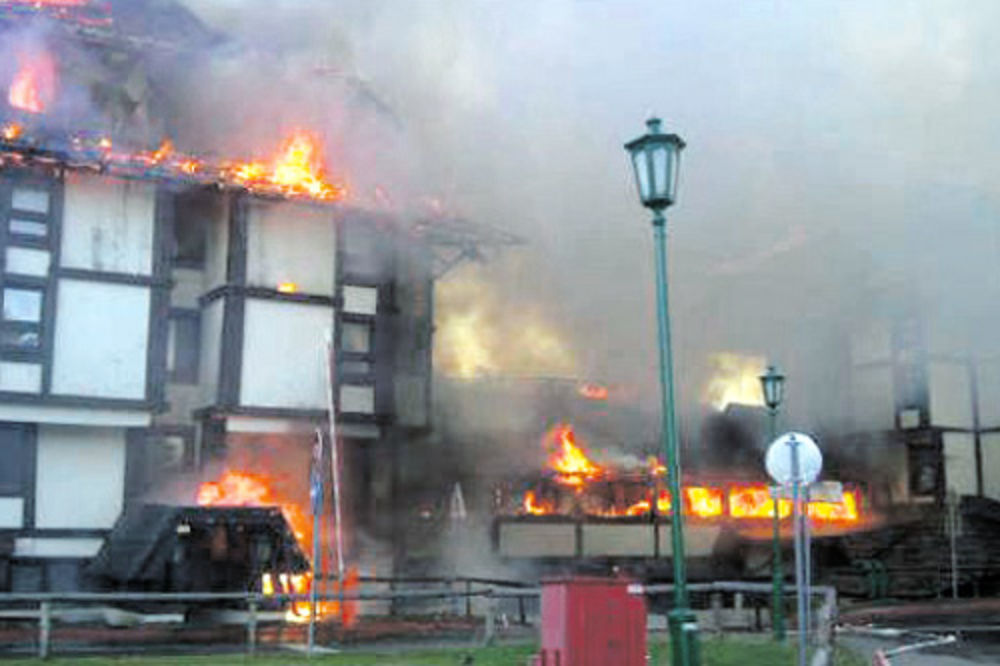 Goreo hotel Miodraga Kostića, cigareta upalila vatru