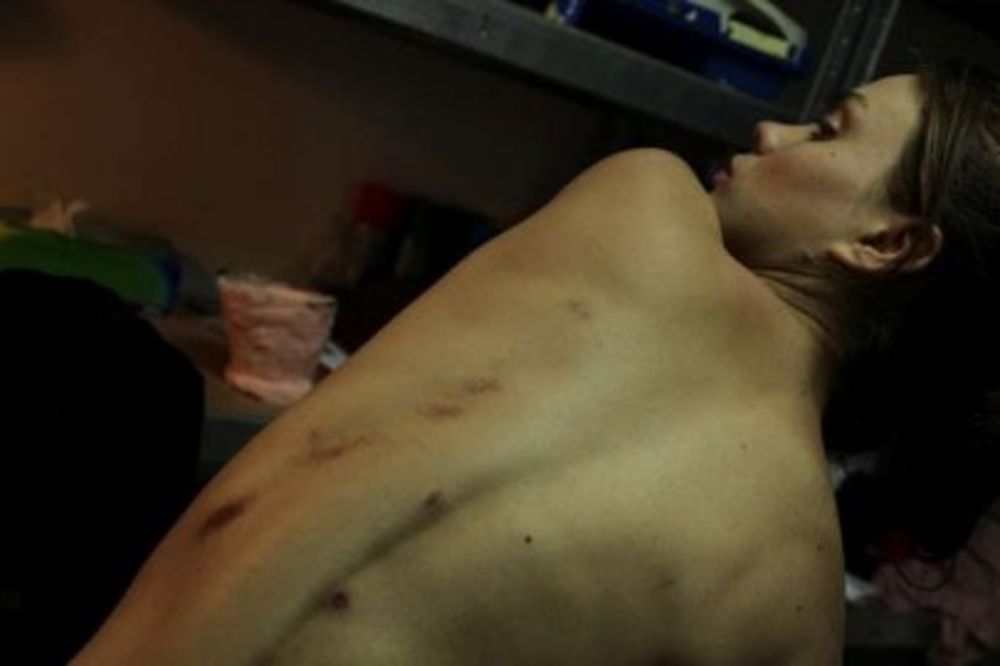 Aktivistiknje "Femena" prebijanje u ukrajinskoj policiji