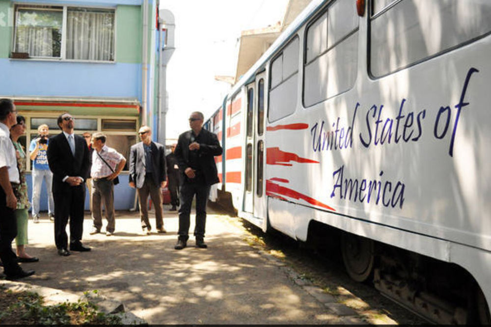 Bosanci ofarbali tramvaj u čast američkog Dana nezavisnosti