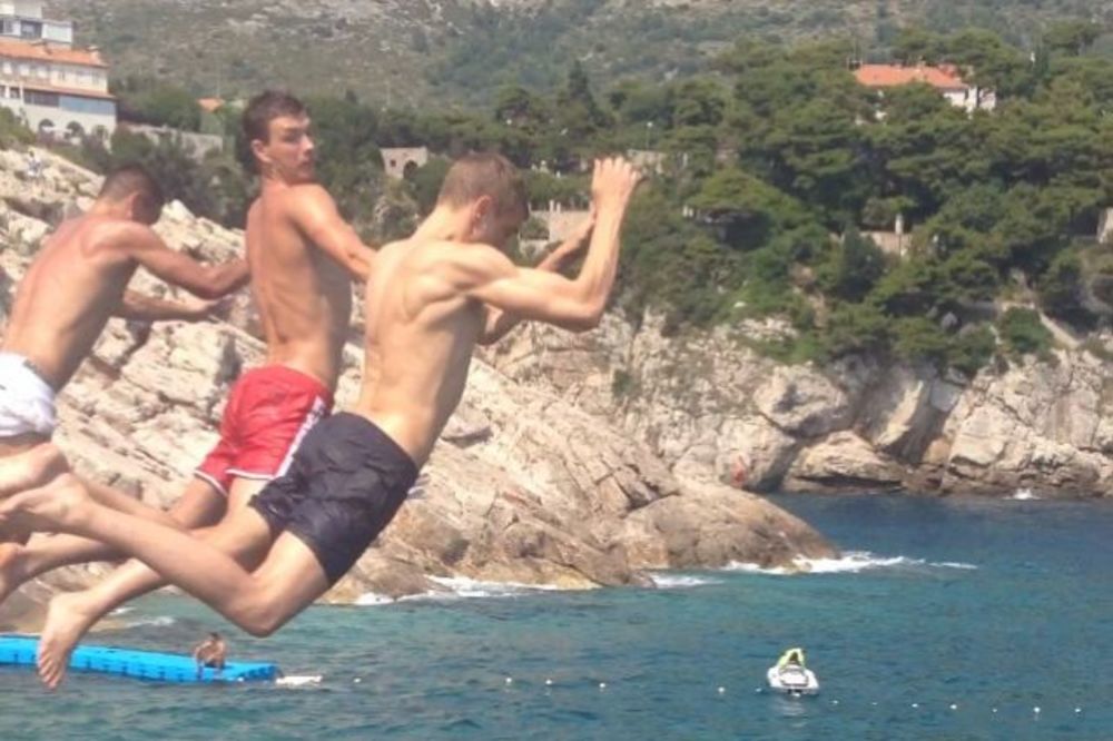 Kolarov i Džeko se brčkaju u Dubrovniku