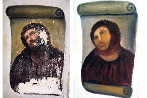 Baba uništila fresku Isusa!