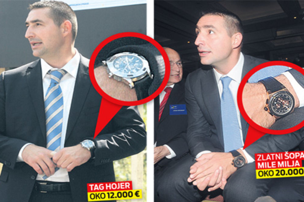 ODAKLE PARE: Dulić nosi satove od 100.000 evra!