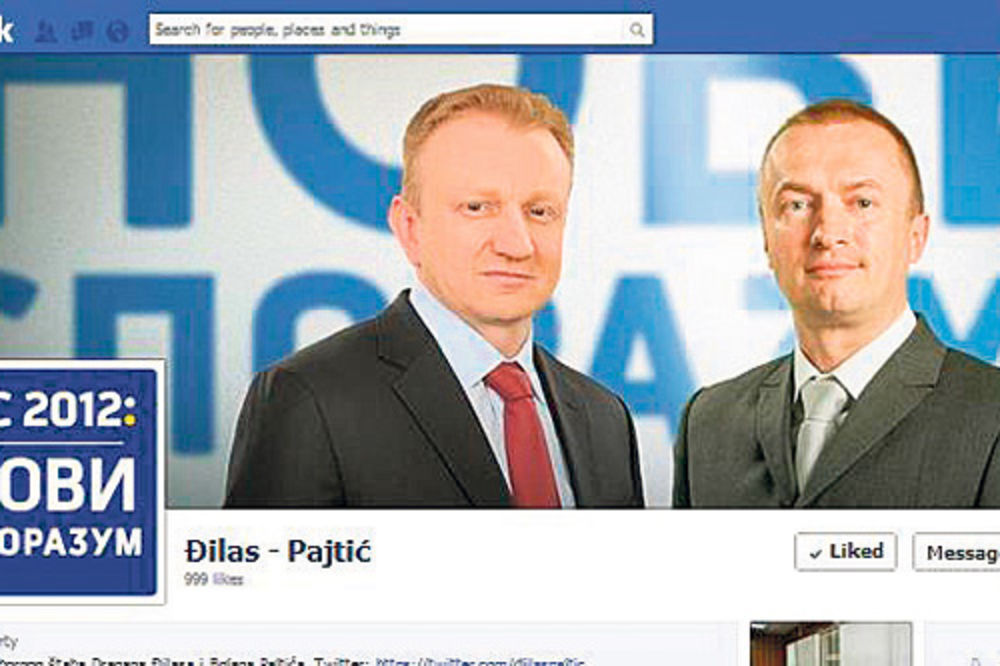 Đilas i Pajtić na Fejsbuku