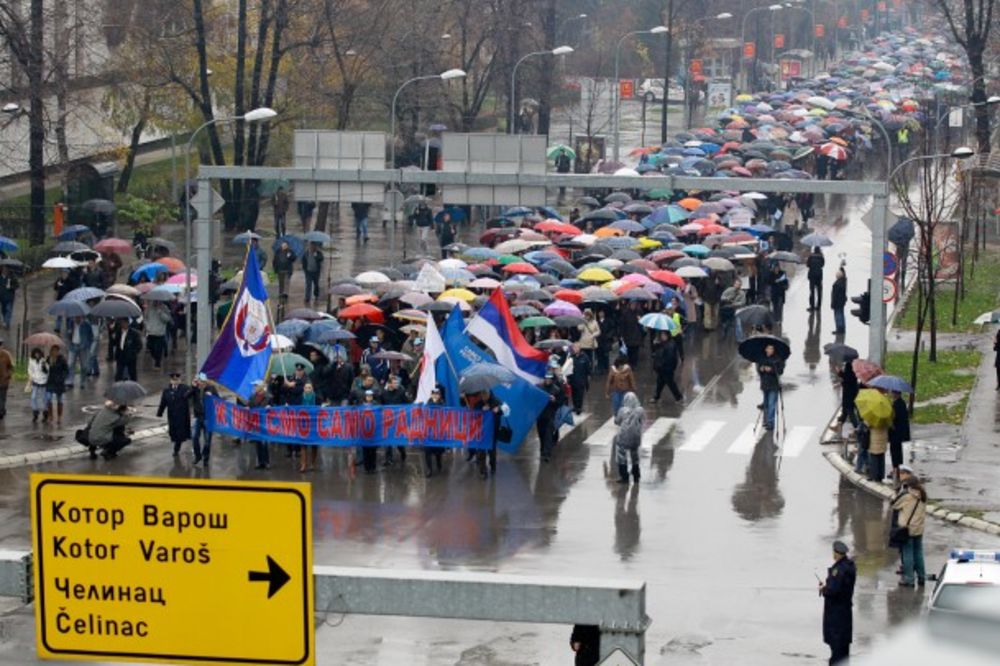 Banjaluka: Hiljade radnika na protestu
