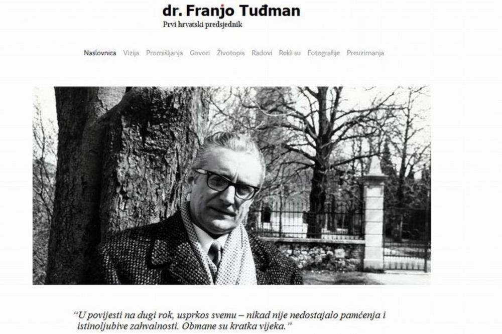 Franjo Tuđman dobio sajt