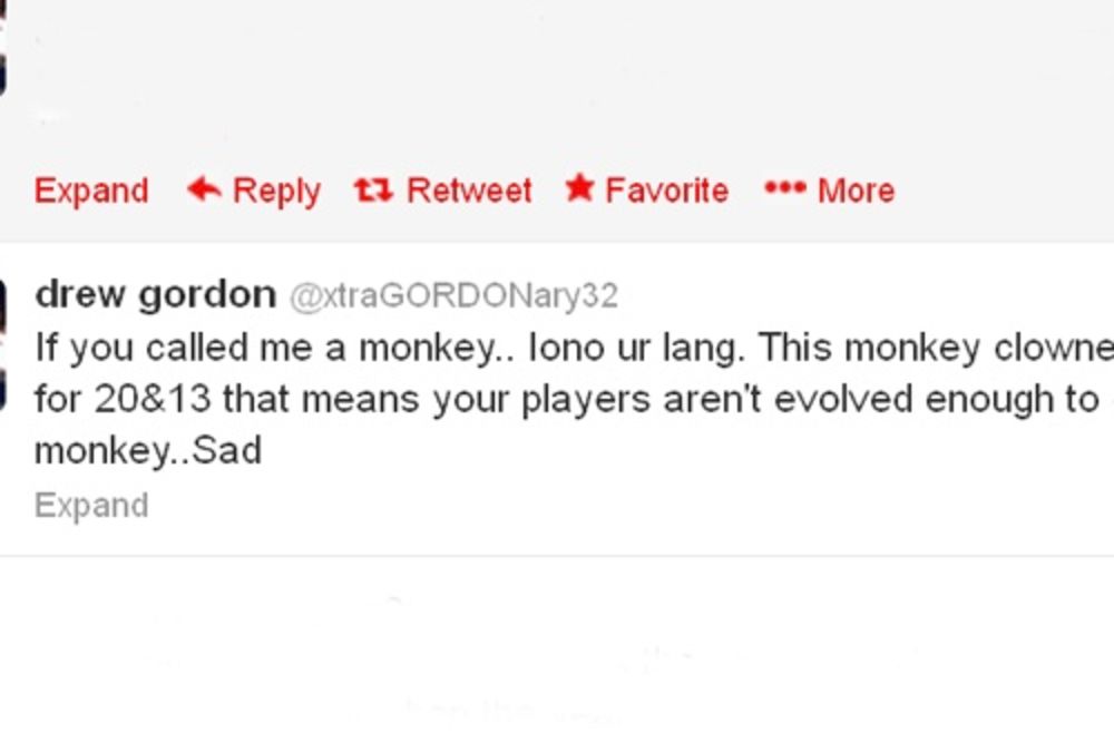 GORDON RASISTIMA: Majmun vam je dao 20 poena