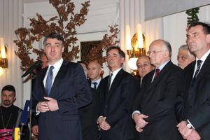 Državni vrh Hrvatske na božićnom prijemu u Zagrebu