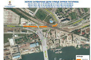 Betoniranje zatvara ulicu Jurija Gagarina