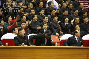 Rodman i Kim Džong Un uživali na košarkaškoj utakmici