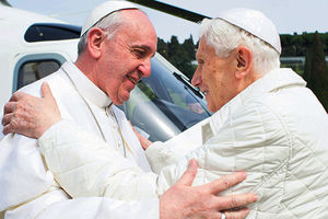 ISTORIJSKI SUSRET: Papa Franja ručao sa bivšim papom