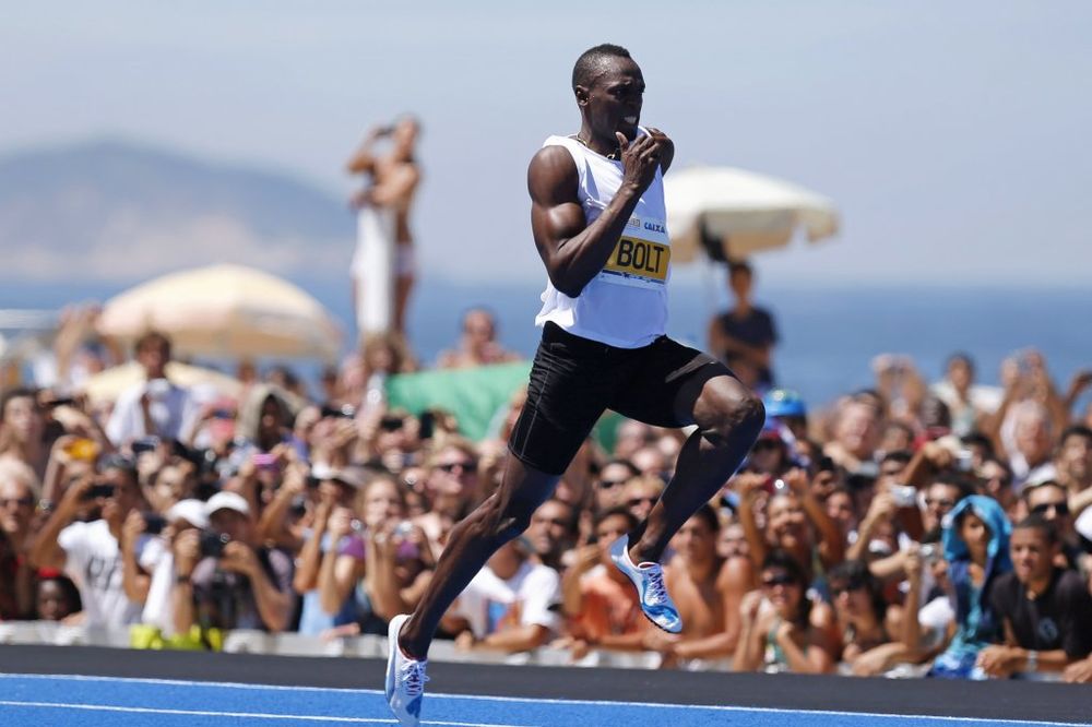 PRIJA MU PLAŽA: Bolt najbrži na 150 metara na Kopakabani