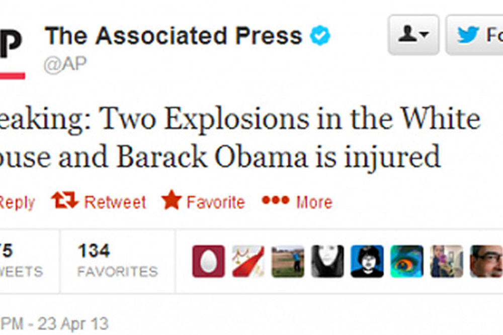 Pala berza u SAD zbog "ranjavanja Obame i eksplozije u Beloj kući"