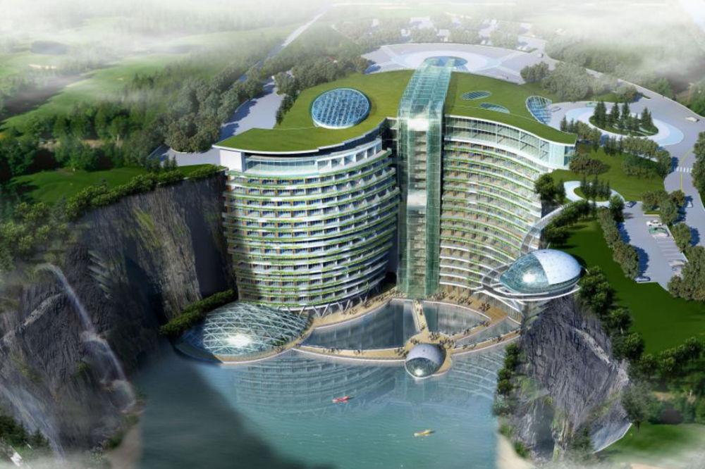NEVEROVATNO: Kina gradi velelepni hotel u kamenolomu!
