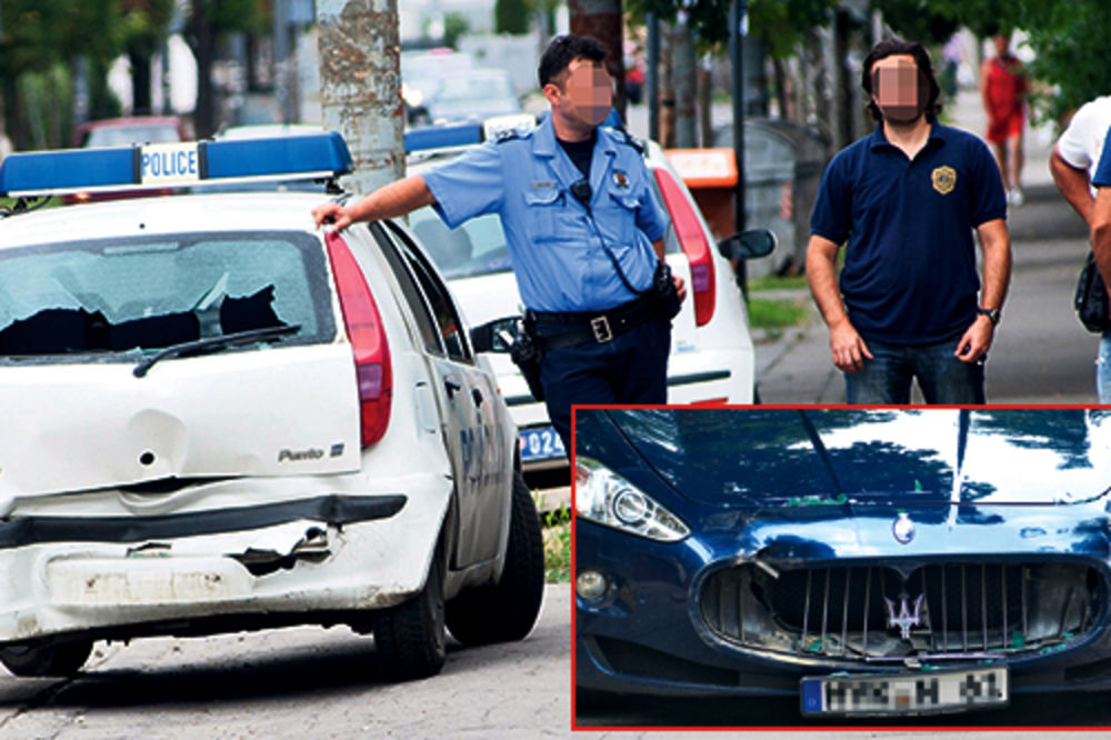 Maseratijem se zakucao u policijski auto na Dedinju!