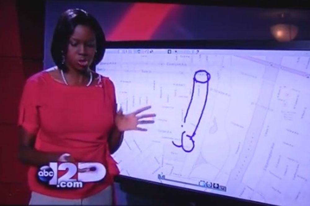 Novinarka uživo nacrtala ogromni penis na ekranu!