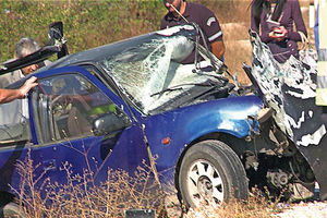 DVOJICA MRTVIH KOD ZAJEČARA: Vozači poginuli u direktnom sudaru