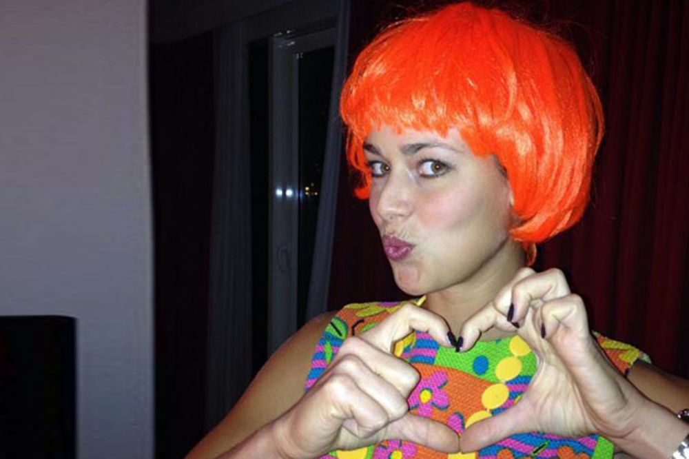 NOVI STAJLING: Ana Ivanović sa narandžastom kosom