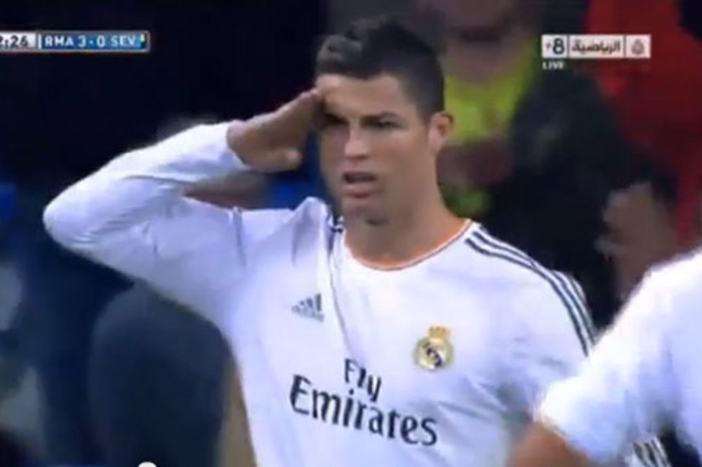 ODGOVORIO BLATERU: Ronaldo salutirao prilikom prvog pogotka protiv Sevilje