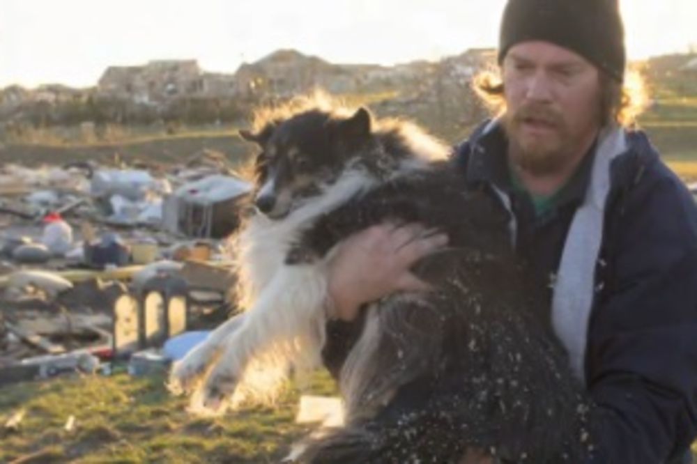 RADOST NAJVEĆA: Pronašao psa izgubljenog u tornadu