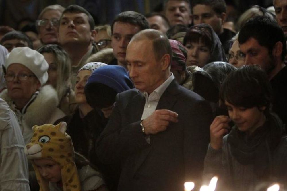 Putin na bogosluženju u Sočiju
